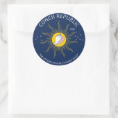 Authentieke Conch Republic VERMIJD NEP Ronde Sticker (Tas)