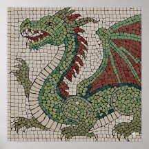 Authentieke Dragon Mosaic