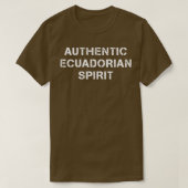 Authentieke Ecuadoraanse tekst T-shirt (Design voorkant)