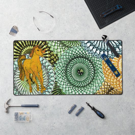 authentieke eenhoorn bureaumat (Werkstation)