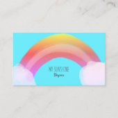 Authentieke hand getekende regenboog | Water gekle Visitekaartje (Voorkant)
