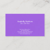 Authentieke Hand getrokken bloemen | Gekleurd wate Visitekaartje (Achterkant)