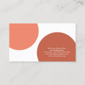 Authentieke Hand getrokken bloemen | Pastel Visitekaartje (Achterkant)