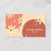 Authentieke Hand getrokken bloemen | Pastel Visitekaartje (Voorkant)