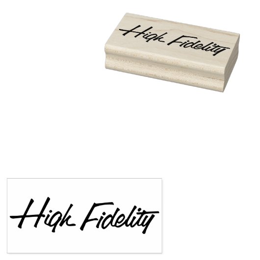 Authentieke High Fidelity Retro Rubber Art Stamp Rubberstempel (Gestempeld)