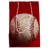 Authentieke Honkbal Foto Gift Bag Medium Cadeauzakje (Voorkant)