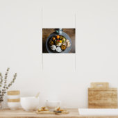 Authentieke Indiase Hindu Veg Thali Voedselschotel Poster (Keuken)
