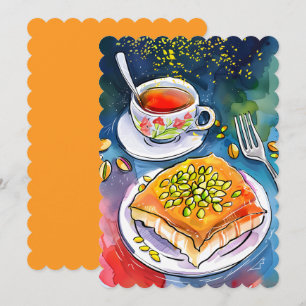 Authentieke Kunafa Nablus Dessert كنا فة Kaart