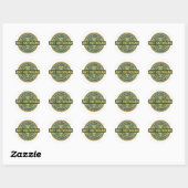 Authentieke kunsthistoricus ronde sticker (Vel)