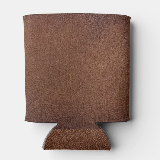 Authentieke lederen textuur, echte achtergrond. blikjeskoeler (Achterkant)