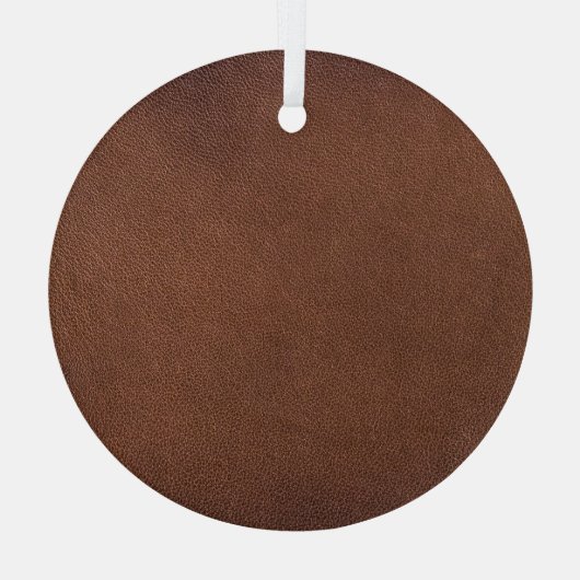 Authentieke lederen textuur, echte achtergrond. glas ornament (Achterkant)