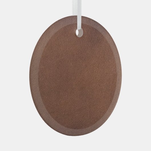 Authentieke lederen textuur, echte achtergrond. glas ornament (Voorkant Rechts)