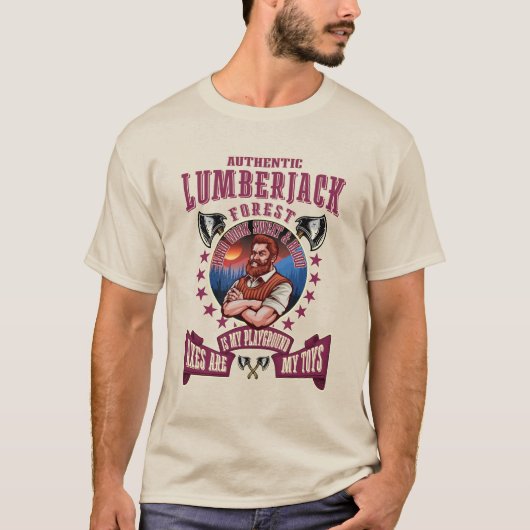 AUTHENTIEKE LUMBERJACKASSEN T-SHIRT (Voorkant)