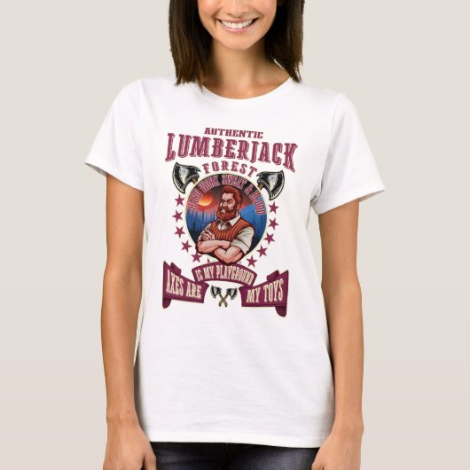 AUTHENTIEKE LUMBERJACKASSEN T-SHIRT (Voorkant)