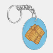 Authentieke Mexicaanse Tamales Seizoen Sleutelhanger (Voorkant Links)