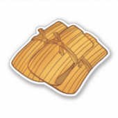 Authentieke Mexicaanse Tamales Seizoen Sticker (Voorkant)