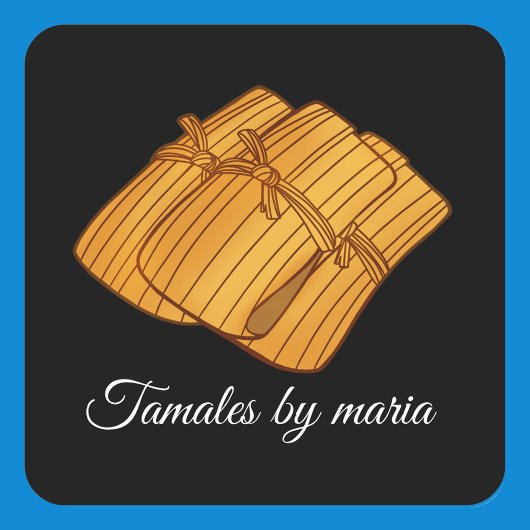 Authentieke Mexicaanse Tamales Seizoen Vierkante Sticker