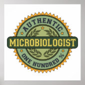 Authentieke microbioloog poster (Voorkant)