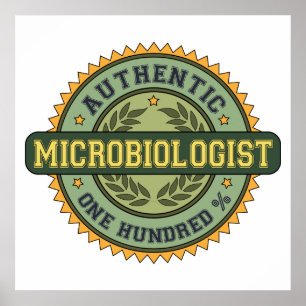 Authentieke microbioloog poster