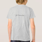 Authentieke, moderne eenvoudige typografie, Shirt  (Achterkant)