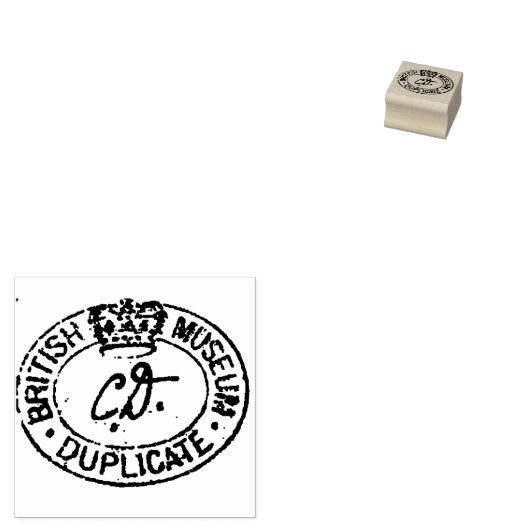 Authentieke Museumzegel Journaling Rubberstempel (Gestempeld)