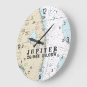 authentieke Nautical South Florida 24 uur Grote Klok (Hoek)