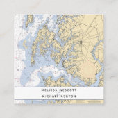 Authentieke nautische bruiloft website Annapolis M Informatiekaartje (Achterkant)