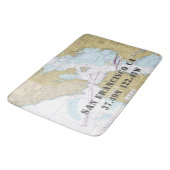 Authentieke nautische kaart San Francisco CA Badmat (Gekanteld)