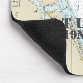 Authentieke nautische Stuart FL-breedtegraad Muismat (Hoek)