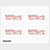 Authentieke Noordpool gemaakt kerstcadeau sticker (Vel)