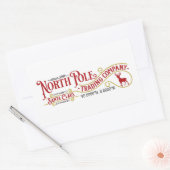 Authentieke Noordpool gemaakt kerstcadeau sticker (Envelop)