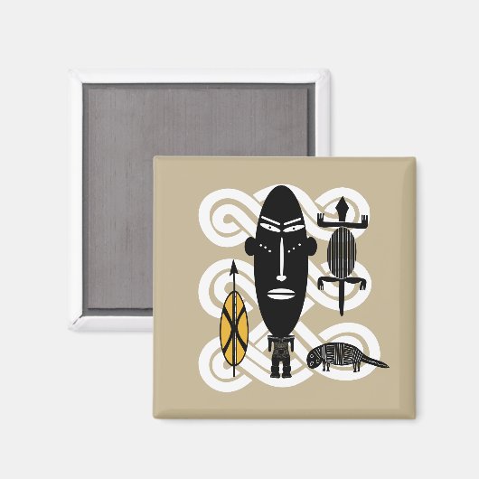 authentieke proefdieren magneet (Voorkant / Achterkant)