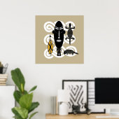 authentieke proefdieren poster (Thuiskantoor)