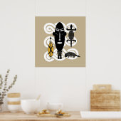 authentieke proefdieren poster (Keuken)