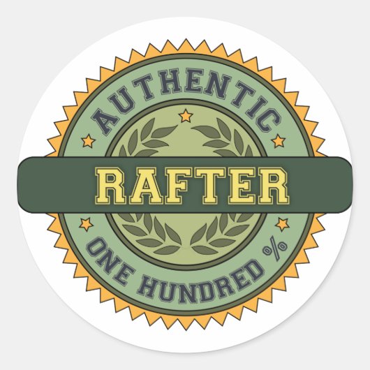 Authentieke Rafter Ronde Sticker (Voorkant)