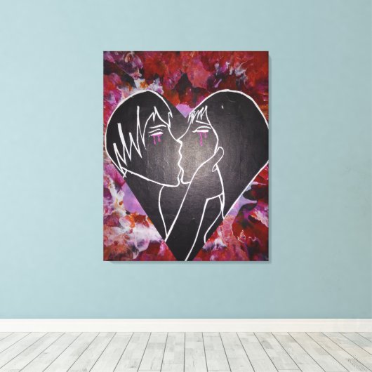 Authentieke Romance Canvas Afdruk (Insitu (Houten vloer))