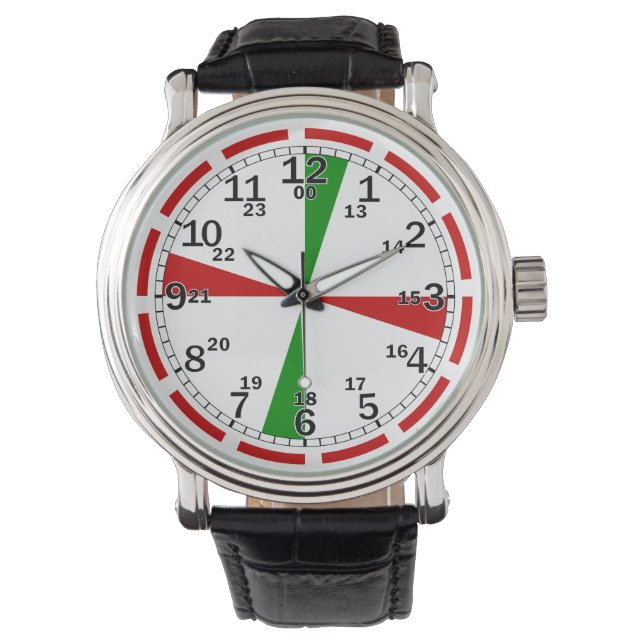 Authentieke SOS Signal Maritieme Klok  Stijl Horloge (Voorkant)