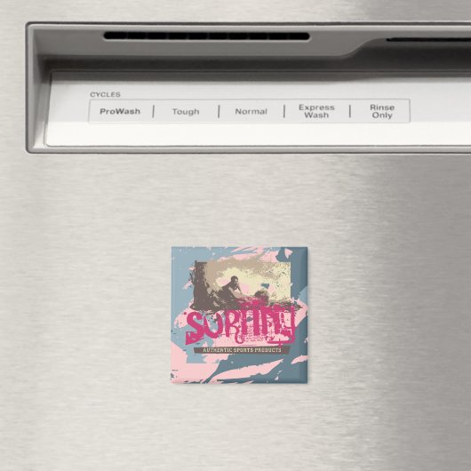 Authentieke Surfen Tshirts en geschenken Magneet (Insitu (Vaatwasser))