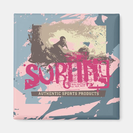 Authentieke Surfen Tshirts en geschenken Magneet (Voorkant)