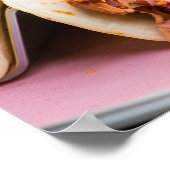 Authentieke taco's: populair Mexicaans straatvoeds Poster (Hoek)