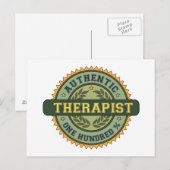 Authentieke Therapist Briefkaart (Voorkant / Achterkant)