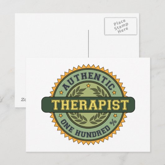 Authentieke Therapist Briefkaart (Voorkant / Achterkant)