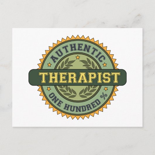 Authentieke Therapist Briefkaart (Voorkant)