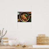 Authentieke Tom Yum Goong Thaise soep Poster (Keuken)