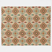 Authentieke Tribal Bold Etnische Patronen kopergro Fleece Deken (Voorkant (Horizontaal))