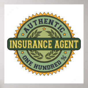 Authentieke Verzekeringsagent Poster