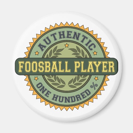 Authentieke voetballer magneet (Voorkant)
