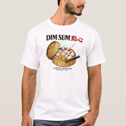 Authentieke Yum Cha Dumpling Grafische T-shirt | (Voorkant)