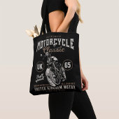 Authentiële motorfietsklassiek tote bag