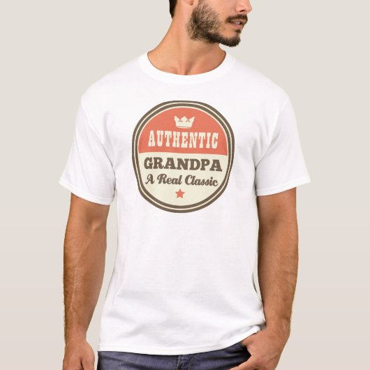 Authentiële opa a Real Classic T-shirt (Voorkant)